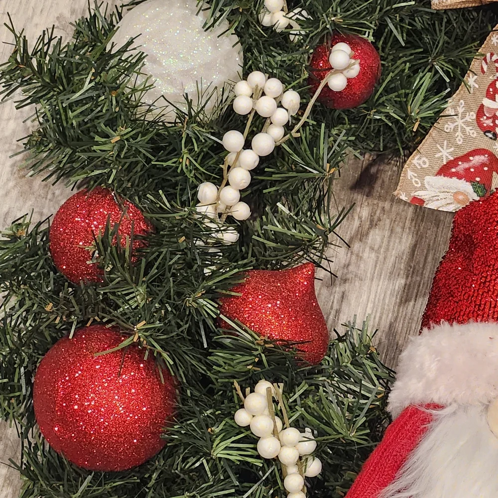 Festive Merry Gnome Christmas Wreath